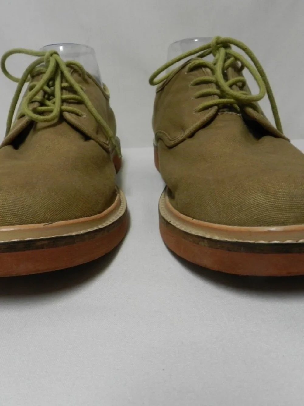 Fossil Canvas Oxford brown Shoes lace up Men Size Sz 10